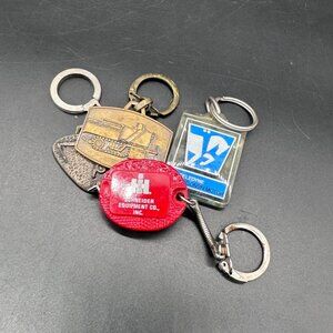 Vtg Industrial Construction Equipment Keychains Advertising Teledyne Wisconsin